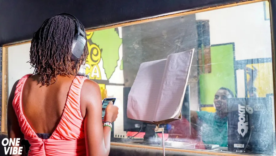Recording session in Kisumu
